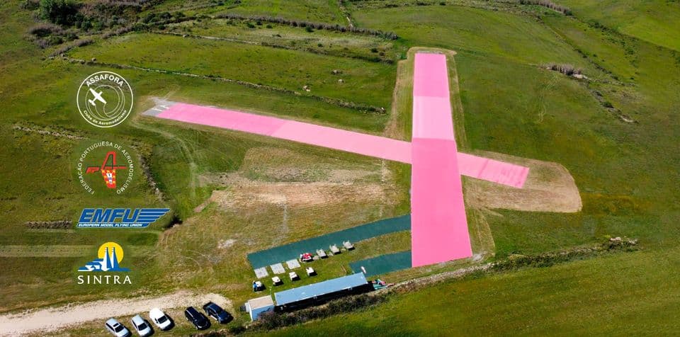 Vista aérea da pista da Assafora